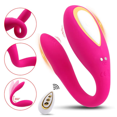 10 Mode U Wearable Dildo Wireless Remote Control Vibrator for Couple Female G Spot Stimulator Sex Toys Goods for Women Adults 18